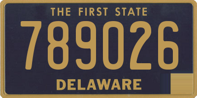 DE license plate 789026
