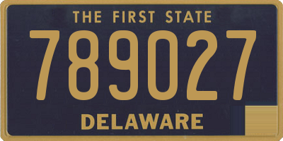 DE license plate 789027