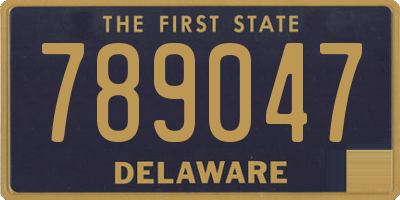 DE license plate 789047