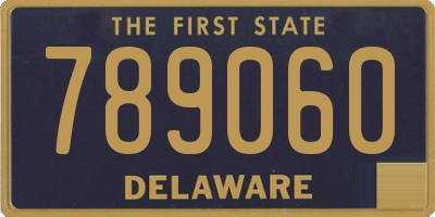 DE license plate 789060