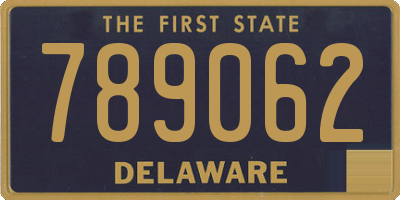 DE license plate 789062