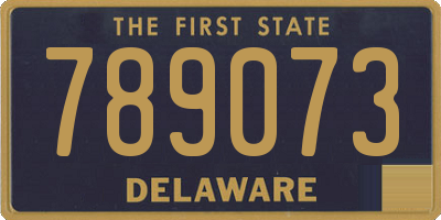 DE license plate 789073