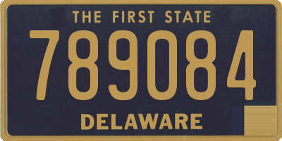 DE license plate 789084