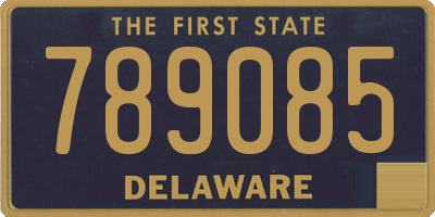 DE license plate 789085