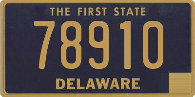 DE license plate 78910