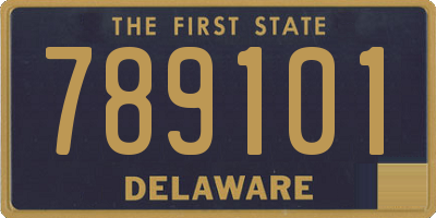 DE license plate 789101