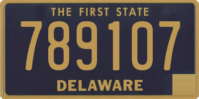 DE license plate 789107