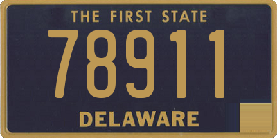 DE license plate 78911