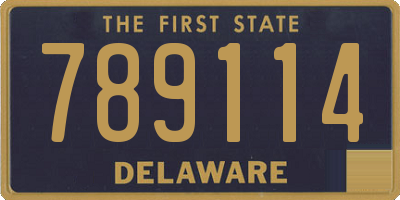 DE license plate 789114