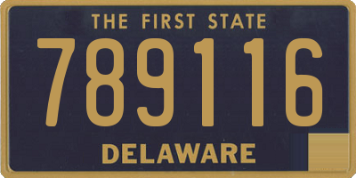 DE license plate 789116