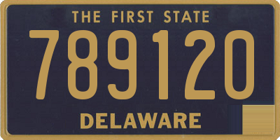 DE license plate 789120