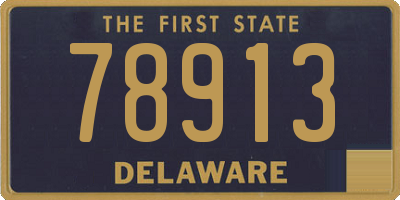 DE license plate 78913