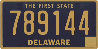 DE license plate 789144