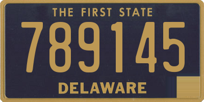 DE license plate 789145