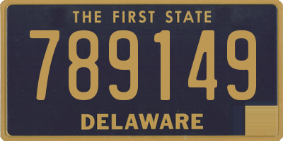DE license plate 789149