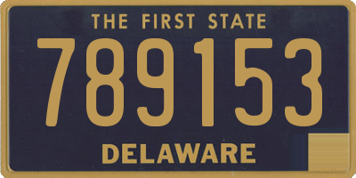 DE license plate 789153