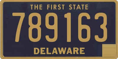 DE license plate 789163