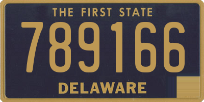DE license plate 789166