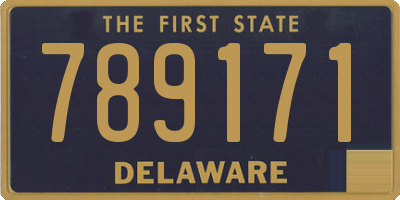 DE license plate 789171