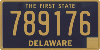 DE license plate 789176