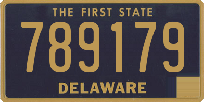 DE license plate 789179