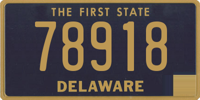 DE license plate 78918