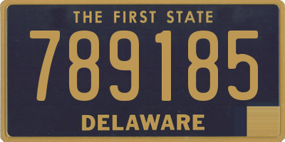 DE license plate 789185