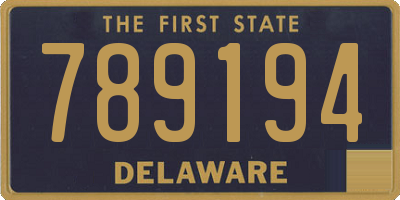 DE license plate 789194