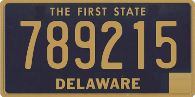 DE license plate 789215