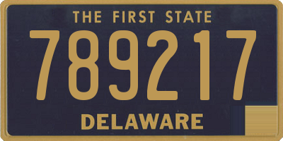 DE license plate 789217