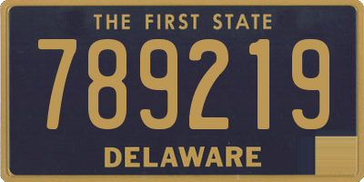 DE license plate 789219