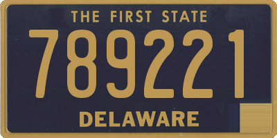 DE license plate 789221