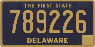 DE license plate 789226