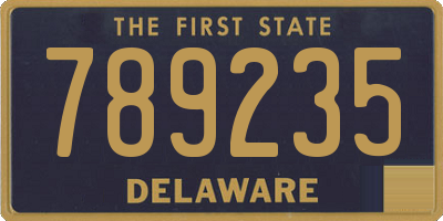 DE license plate 789235
