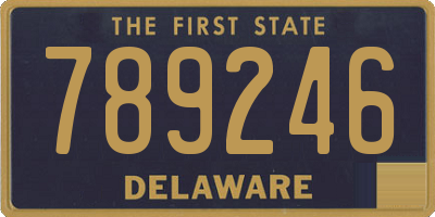 DE license plate 789246