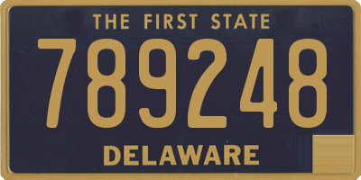 DE license plate 789248