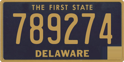 DE license plate 789274