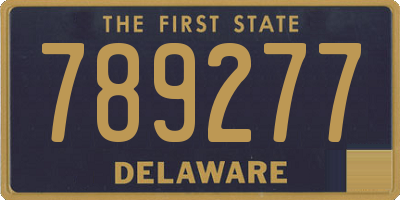 DE license plate 789277