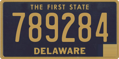 DE license plate 789284