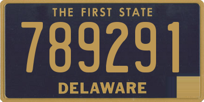 DE license plate 789291