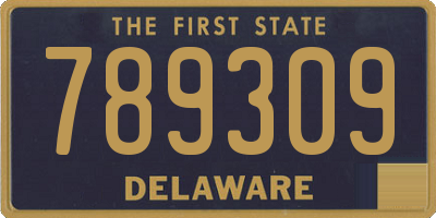 DE license plate 789309