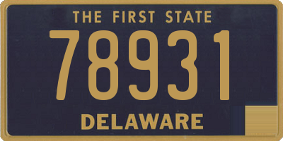 DE license plate 78931