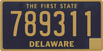 DE license plate 789311