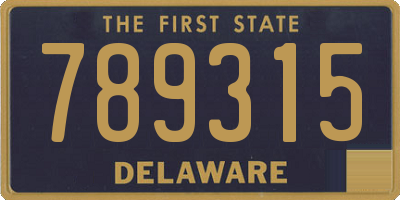 DE license plate 789315