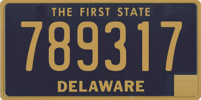 DE license plate 789317