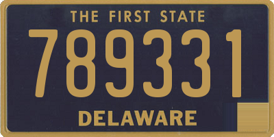 DE license plate 789331