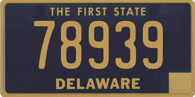 DE license plate 78939