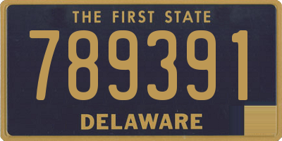 DE license plate 789391