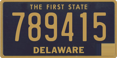 DE license plate 789415