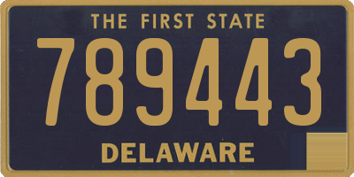 DE license plate 789443